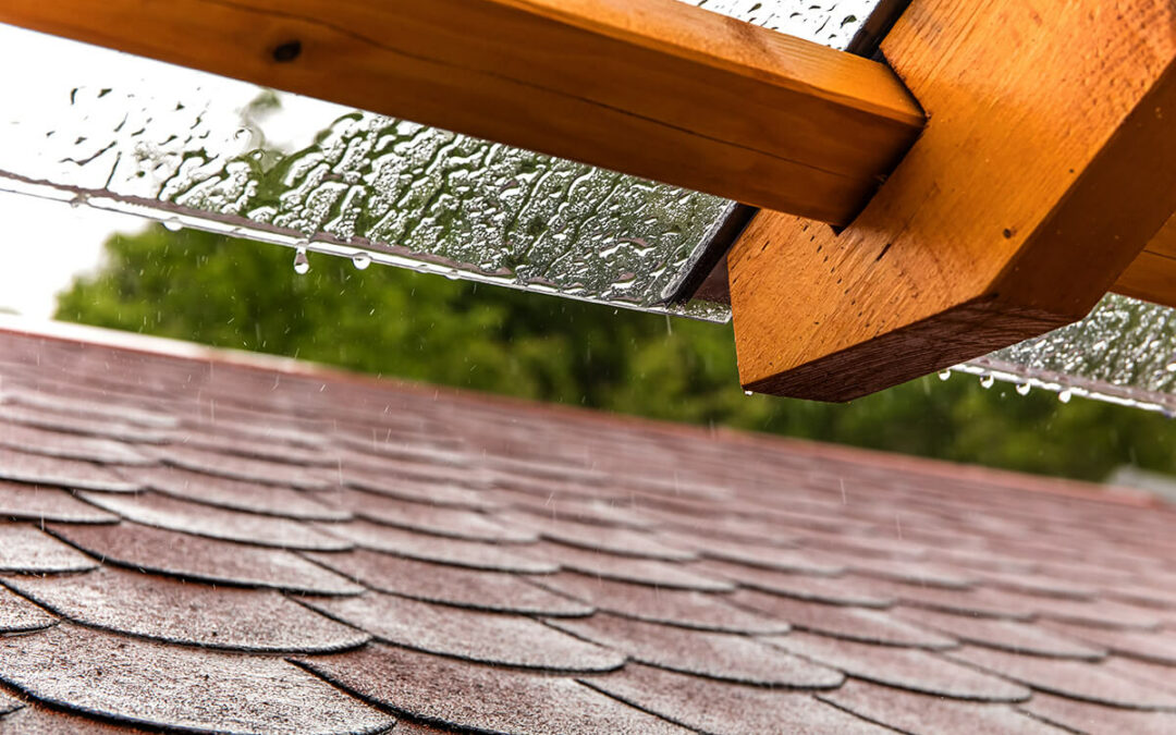 Roof in the rain